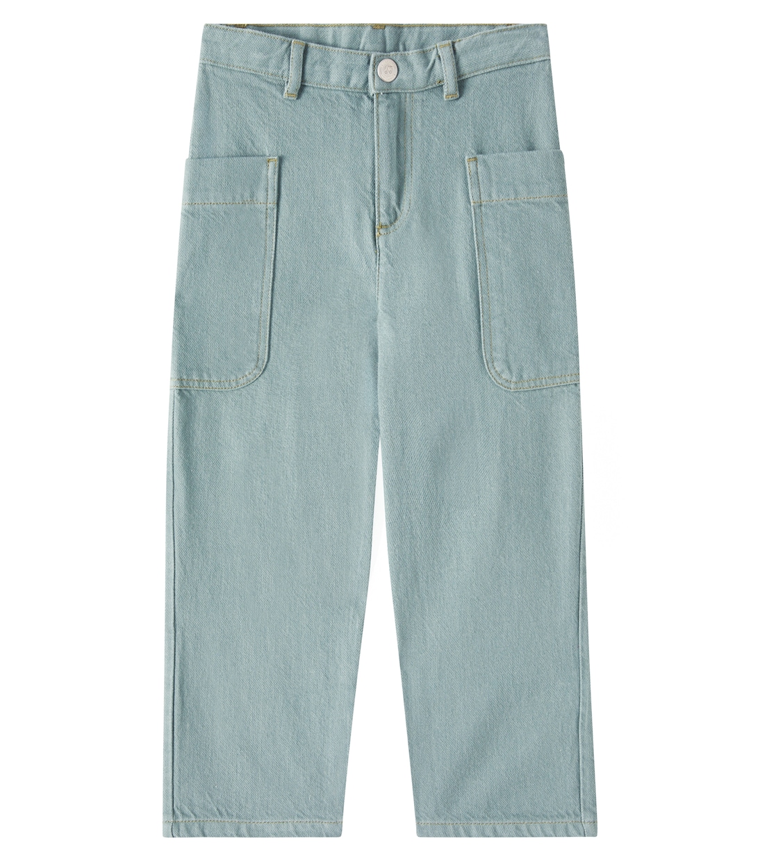 

Джинсы с широкими штанинами Bonpoint, Vert De Gris