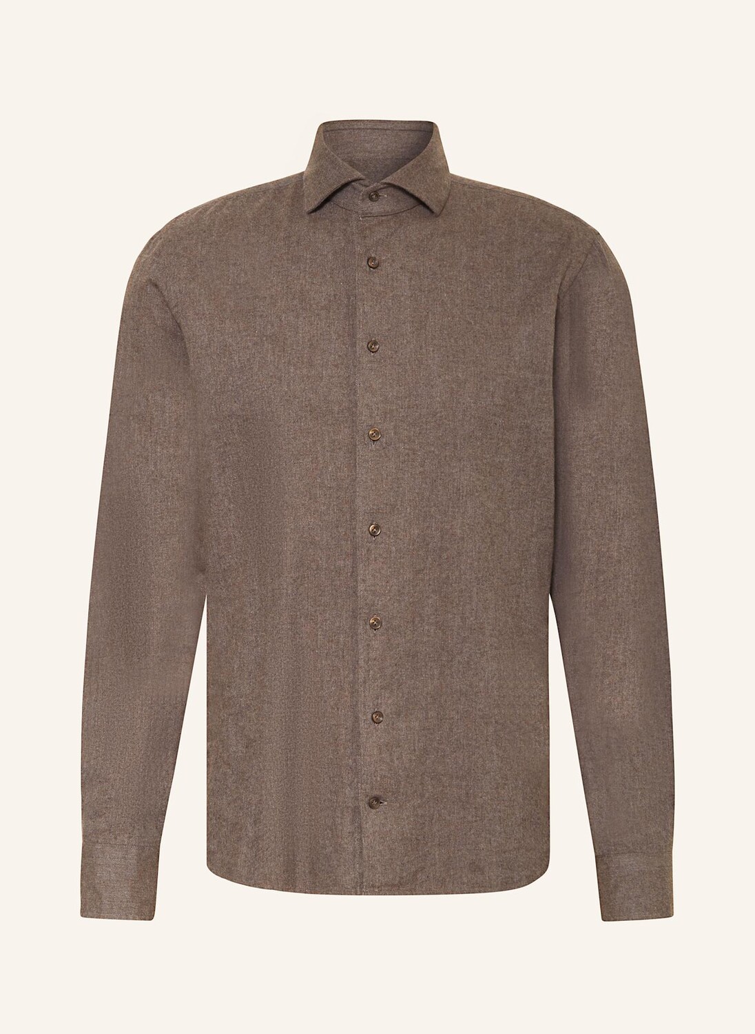 

Фланелевая рубашка узкого кроя PROFUOMO, коричневый