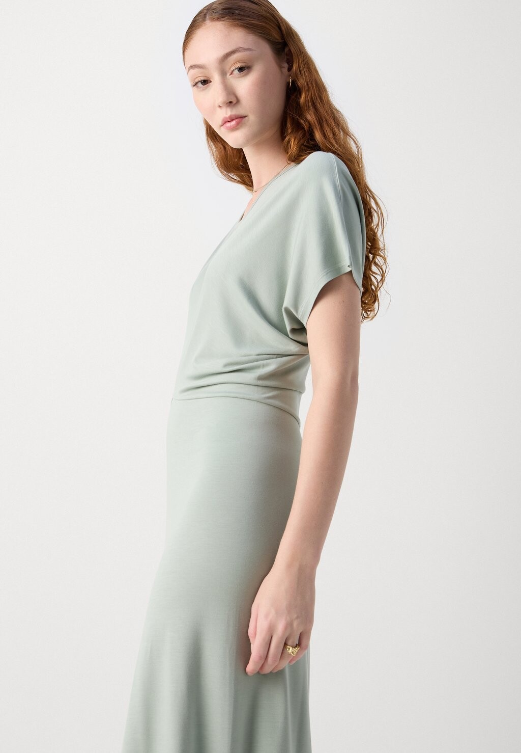 

Платье из джерси Dress Long Elastic Waist At Back Cut On Sleeves Marc O'Polo, блекло-мятный