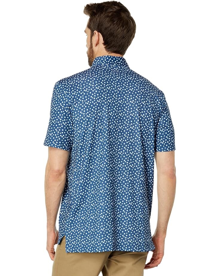 

Поло Southern Tide Driver Poppin Poppies Performance Polo, цвет Aged Denim