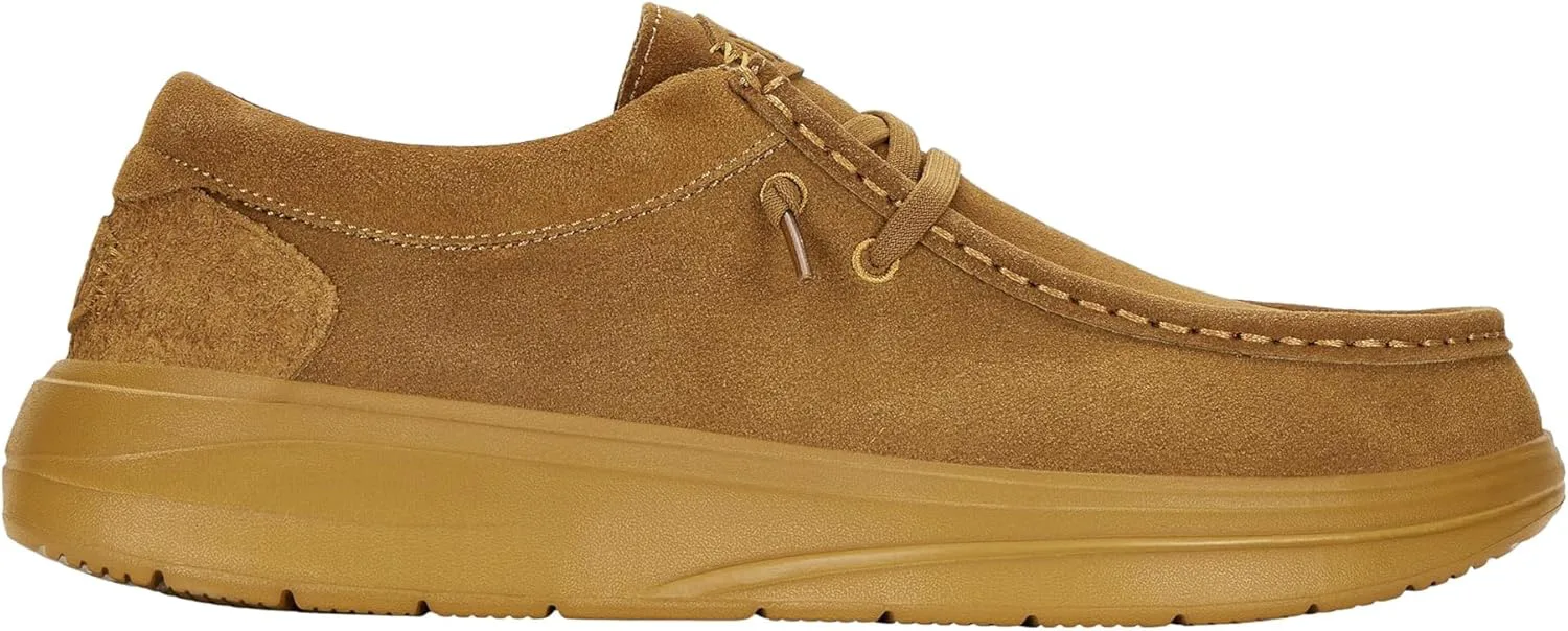 Лоферы HEYDUDE Mens Wally Comf Suede, желтый — фото 2