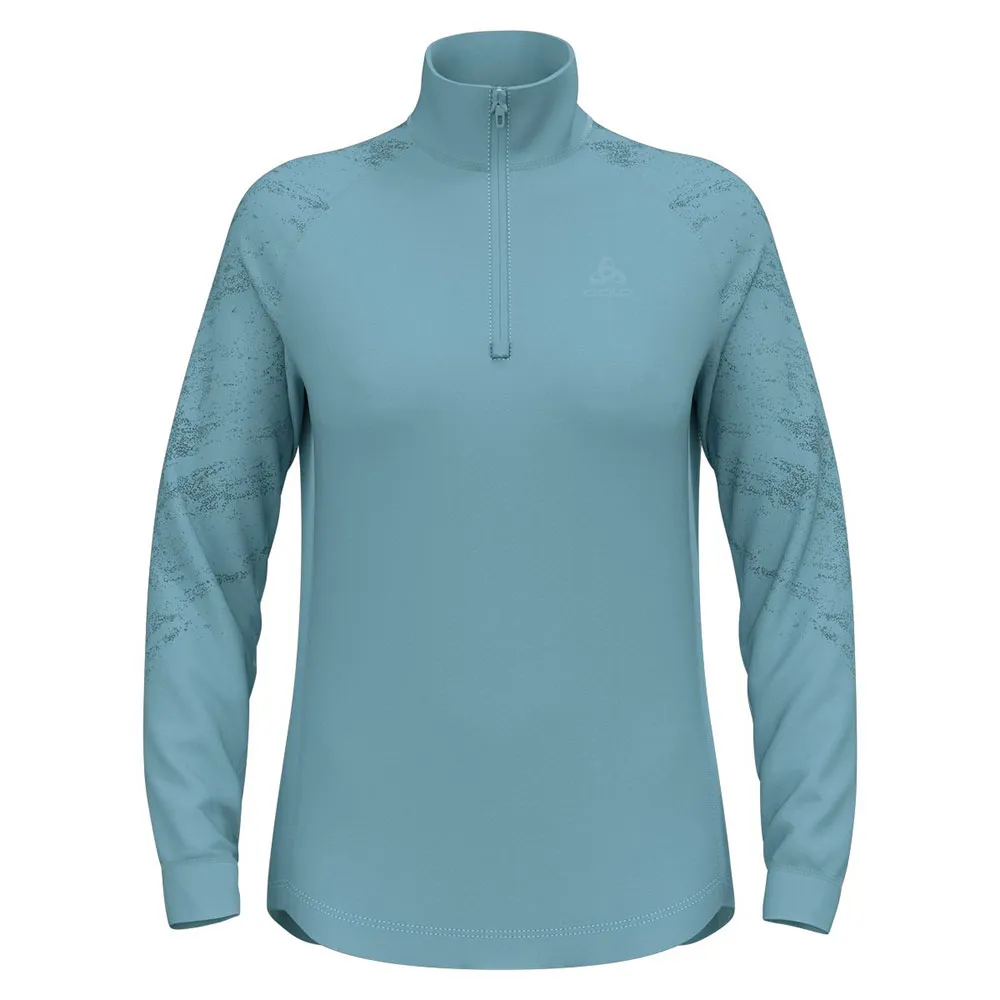 

Флис Odlo Berra Graphic half zip, синий