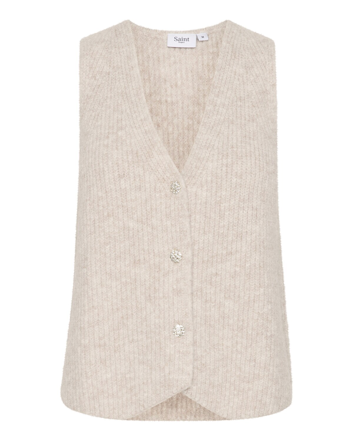 

SAINT TROPEZ Вязаный жилет 'SZXenya' в бежевом цвете