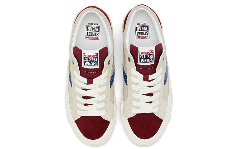 Кроссовки Vision Astley Pro Streetwear Skateboarding Unisex, светло-серый/красный/синий — фото 4