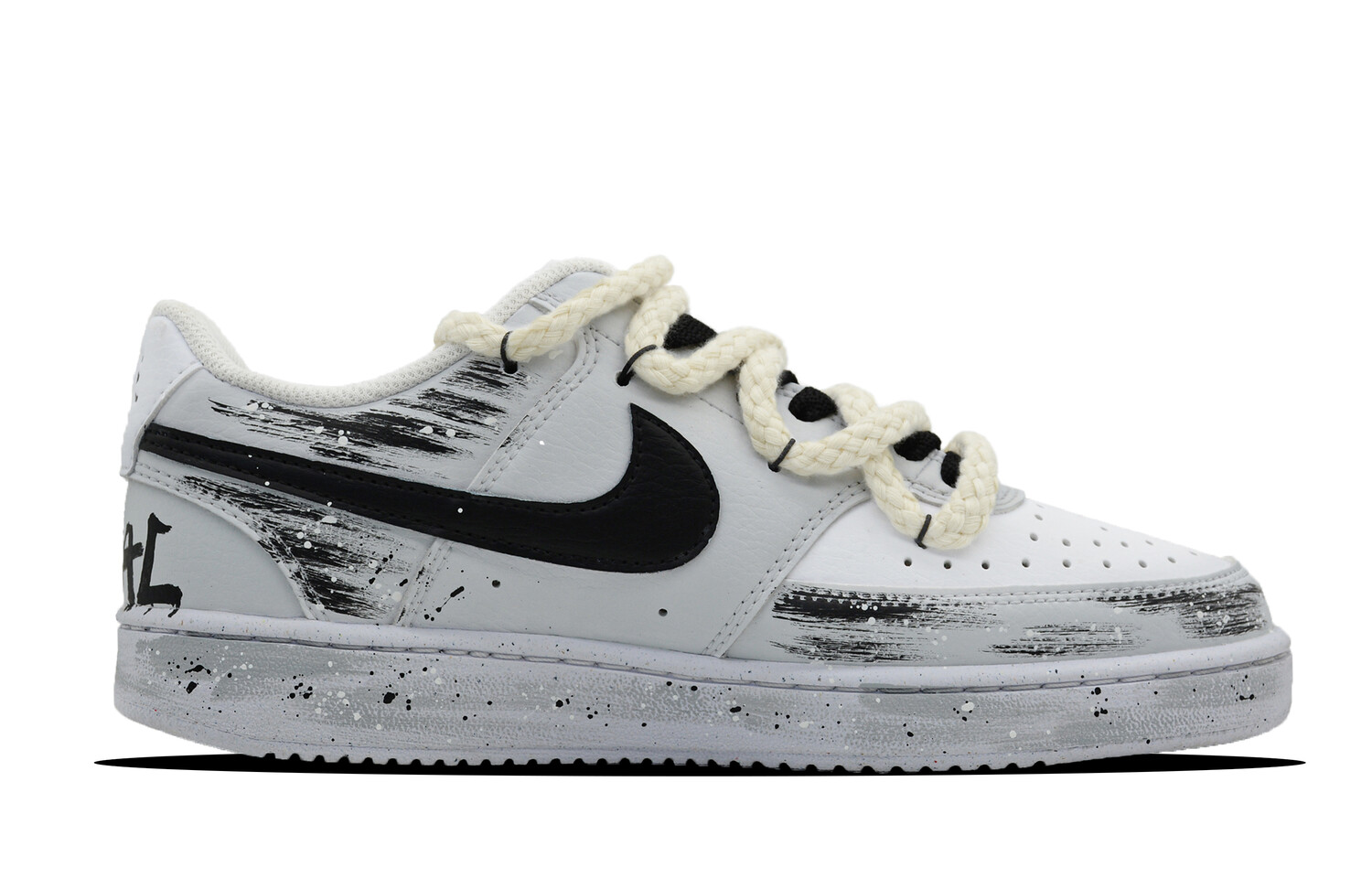 Мужские кроссовки для скейтбординга Nike Court Vision 1, Black/White/Gray — фото 2