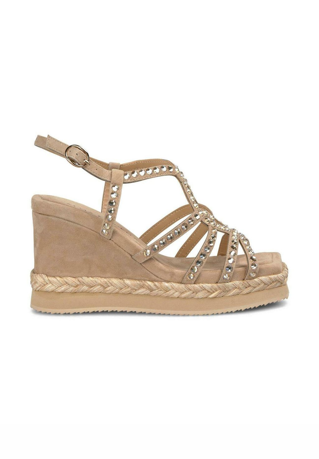 Босоножки на танкетке CON CIERRE HEBILLA - High heeled sandals Alma en Pena, светло-коричневый — фото 2