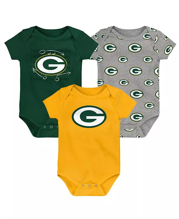 

Боди для мальчиков и девочек Green Bay Packers, стартовый комплект, 3 шт Outerstuff