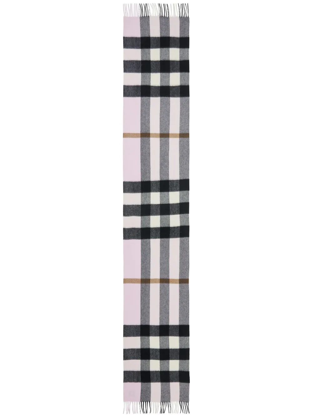 

Кашемировый шарф в клетку BURBERRY, розовый