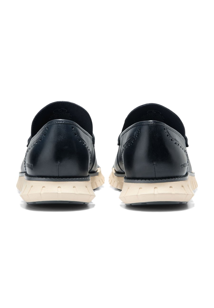 Лоферы Cole Haan ZEROGRAND REMASTERED PENNY LOAFERS, Navy Blazer Stamped Lava Smoke Sea Stone/Blue — фото 4