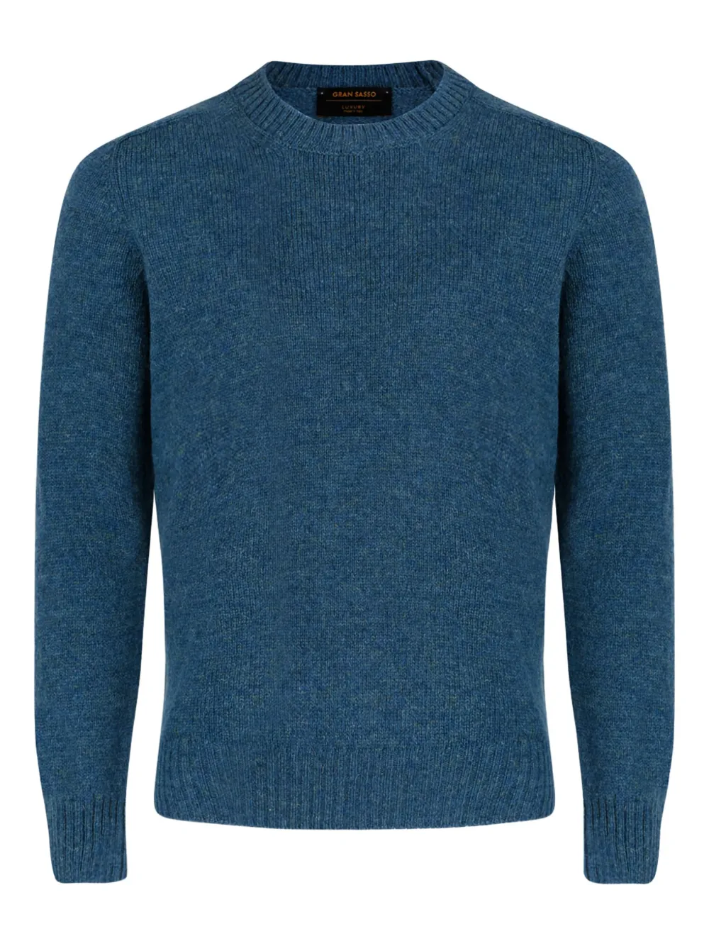 

Шерстяной свитер с круглым вырезом Gran Sasso, синий