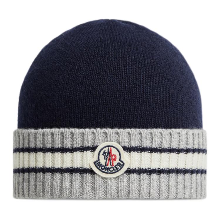 

Moncler Детская шапка из верджинской шерсти, Marine Blue