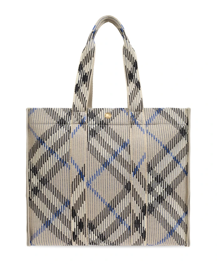 

Клетчатая сумка через плечо Burberry, серый