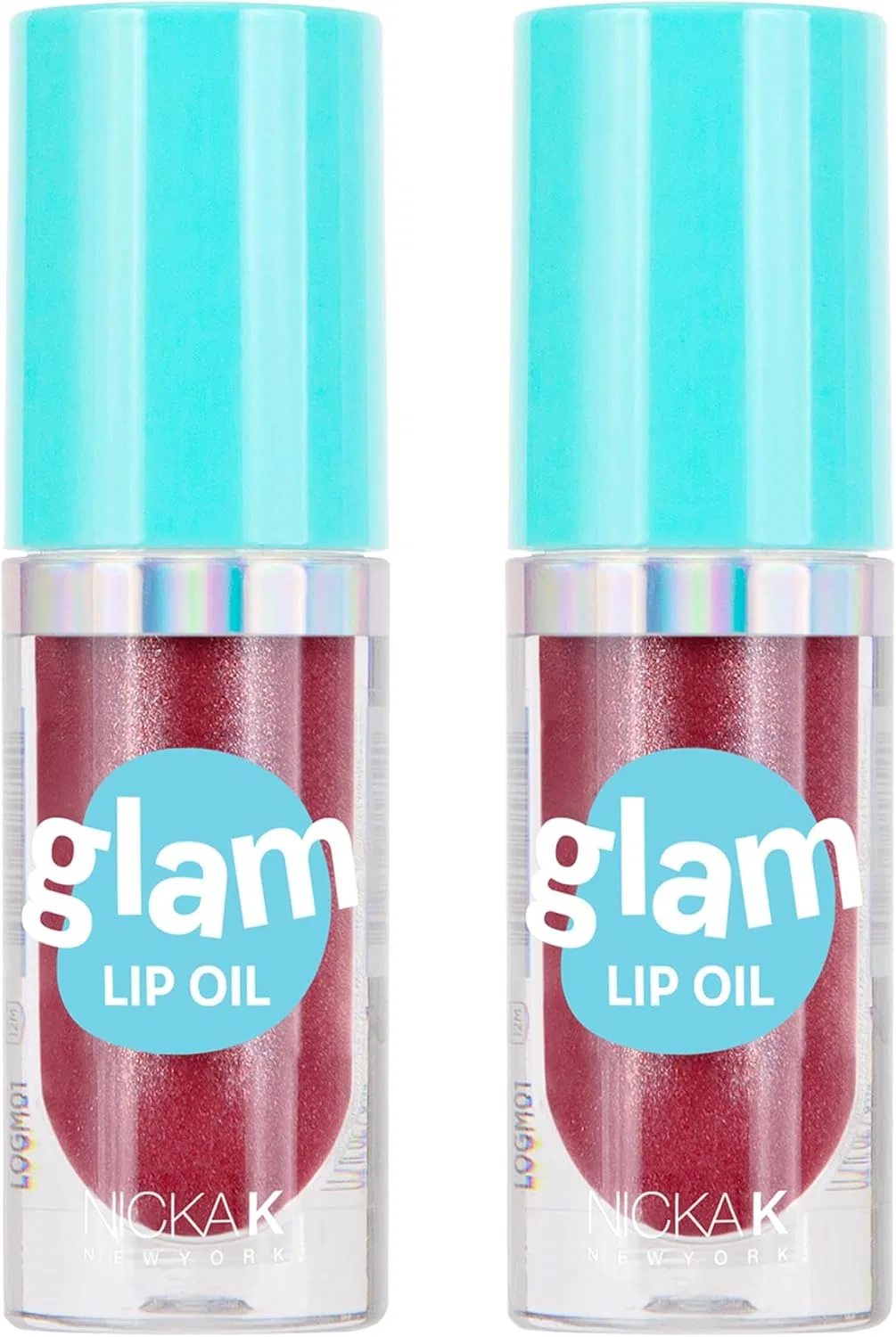 Блеск для губ Nicka K New York Glam Lip Oil, 2 шт, сангре