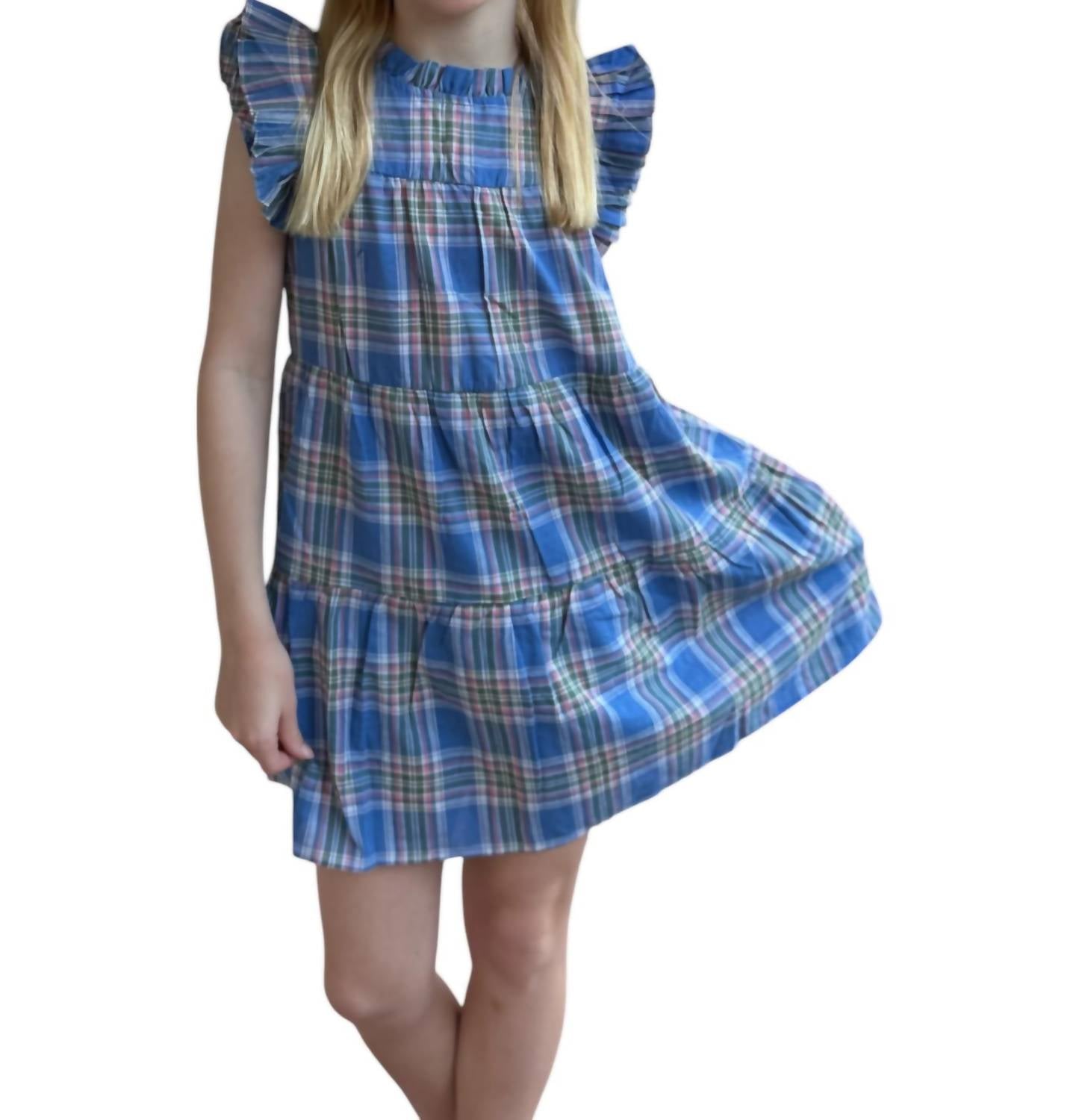

Платье Babydoll для девочки в осеннюю клетку Mint Girls, цвет autumn plaid