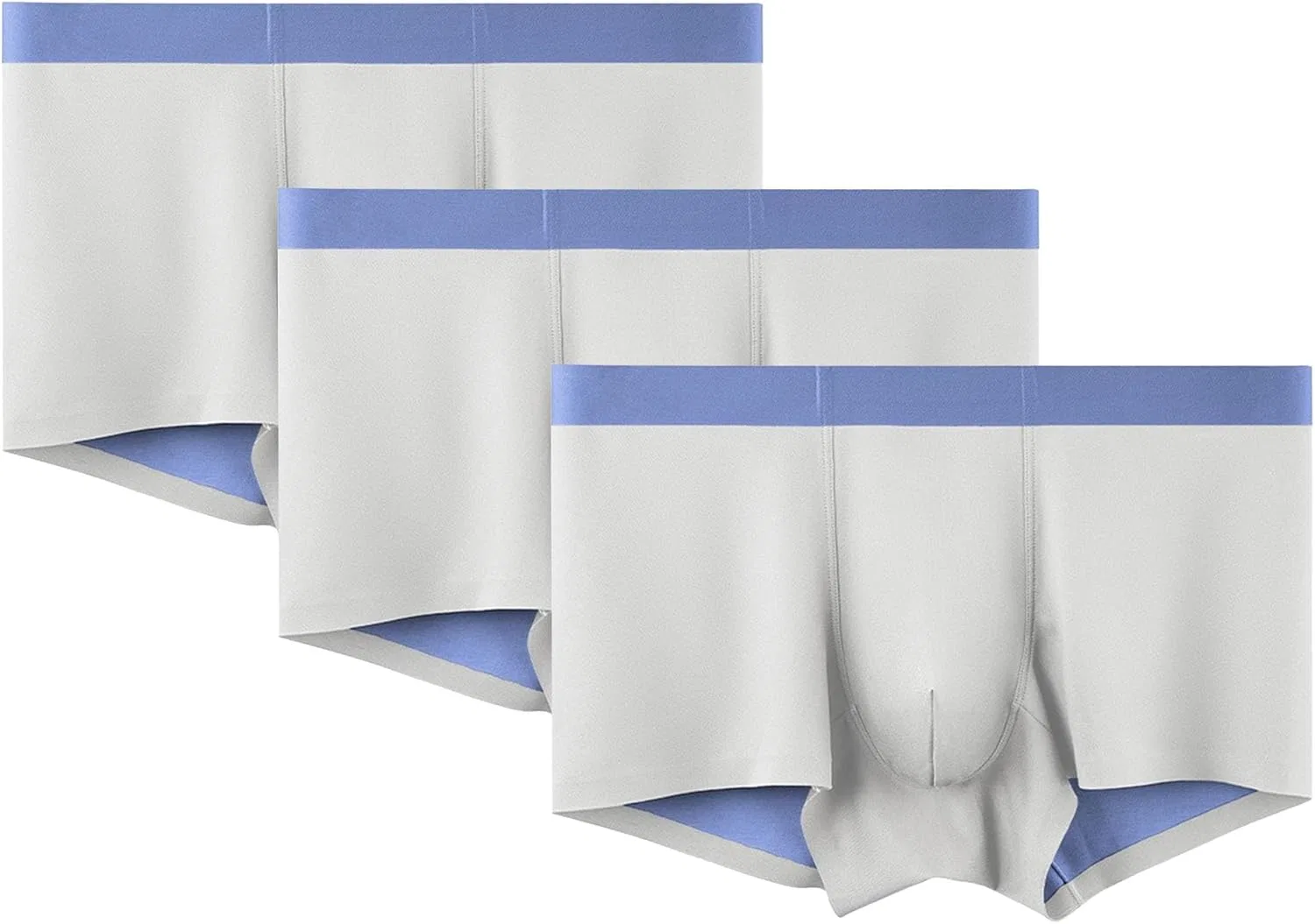 Боксеры из модала, дышащие, Grey Blue