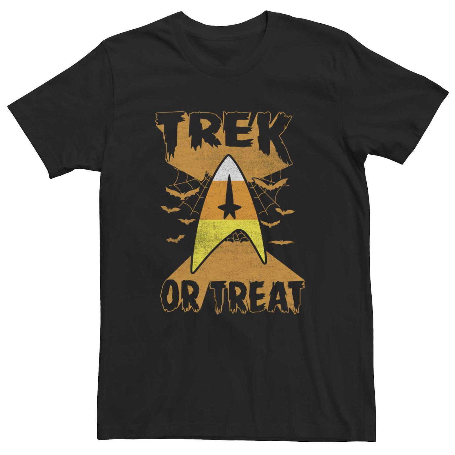 

Мужская футболка с логотипом Star Trek Trek Or Treat Candy Corn Starfleet Licensed Character