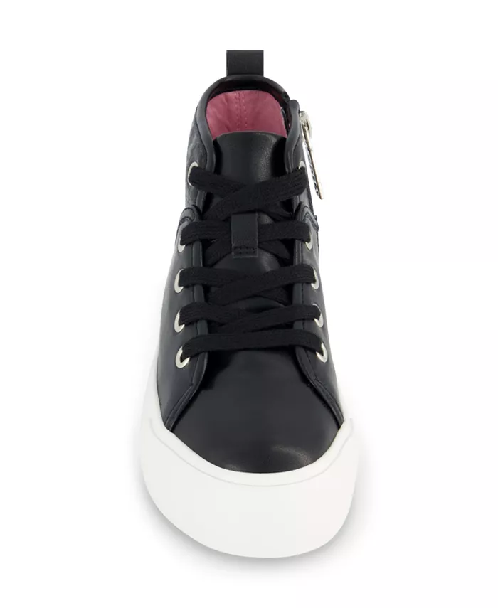 Высокие кроссовки Katie Linda для маленьких и больших девочек Dkny, черный — фото 4