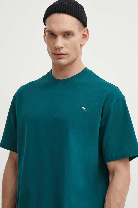 

Хлопковая футболка Puma, бирюзовый