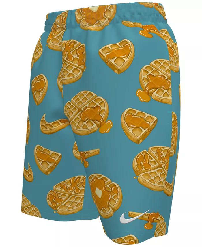 

Большие плавки для мальчиков 7" Tossed Waffle Volley Nike, синий
