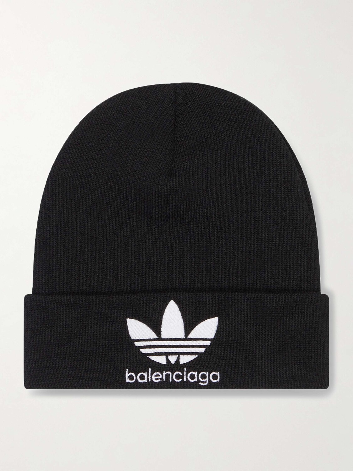 

Вязаная шапка adidas с вышитым логотипом BALENCIAGA, черный