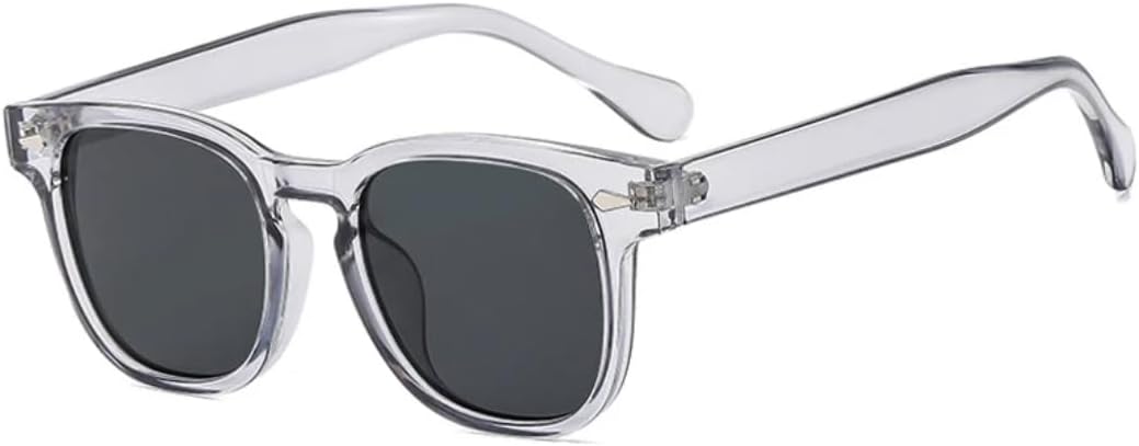 

Классические винтажные солнцезащитные очки с заклепками, маленькие, для женщин и мужчин, модные солнцезащитные очки для вождения и рыбалки, защита от УФ-излучения UV400 VVTWSSW, Gray Gray