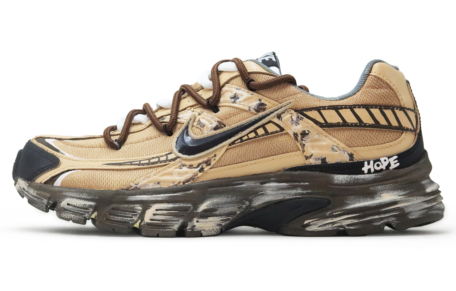 

Initiator Mesh, кожаные устойчивые к истиранию низкие кроссовки для повседневного городского перемещения и бега мужские Nike, earth желтый