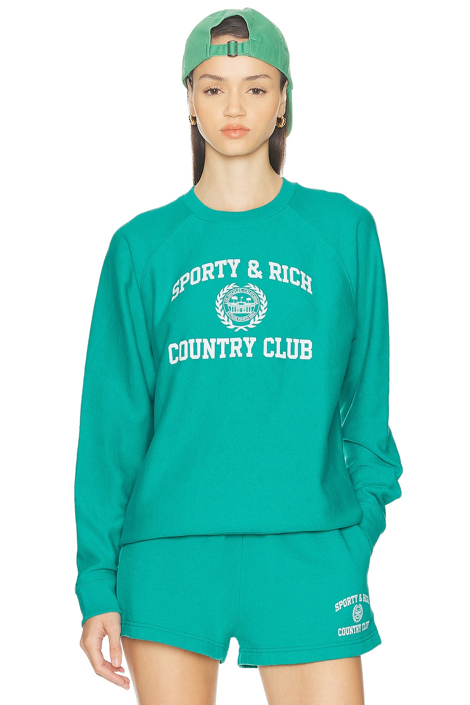 

Varsity Crest Soft Crewneck Свитшот Sporty & Rich, Spring Green