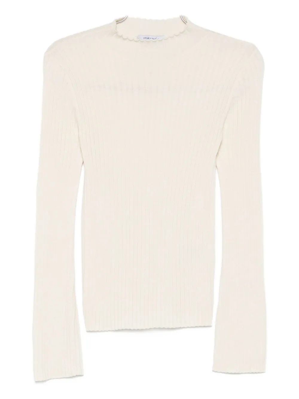 

Вязаный свитер в рубчик Philo-Sofie, нейтральный