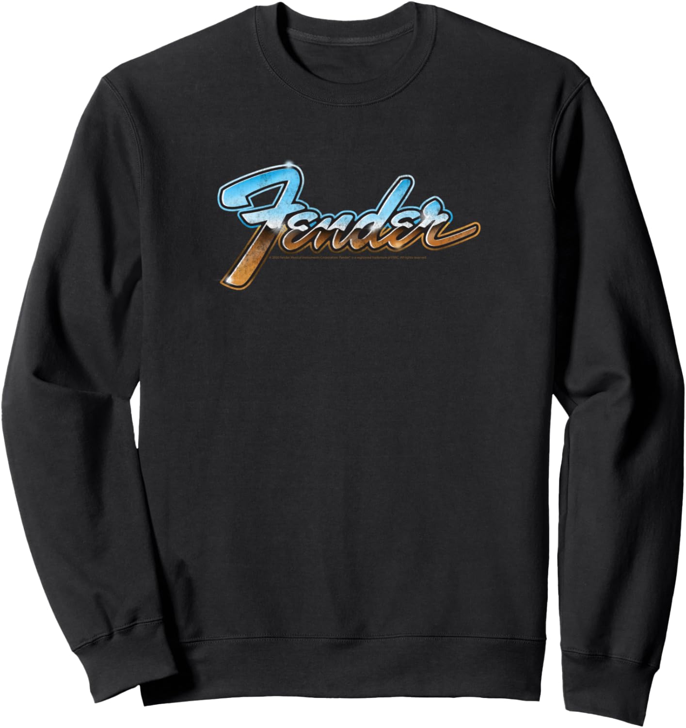 

Толстовка с хромированным логотипом Fender, черный
