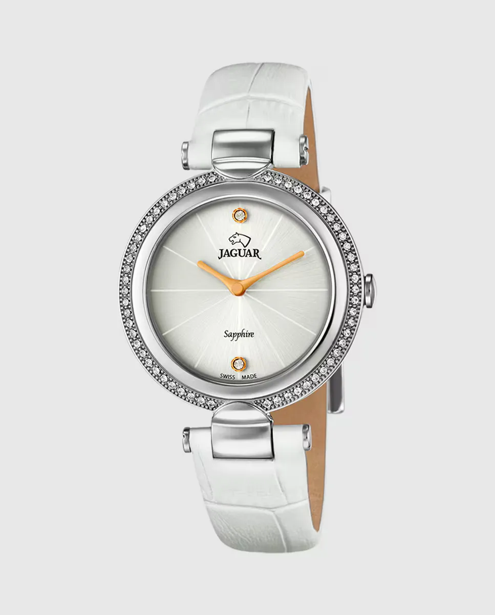 

J832/1 Cosmopolitan женские кожаные часы белого цвета Jaguar, белый