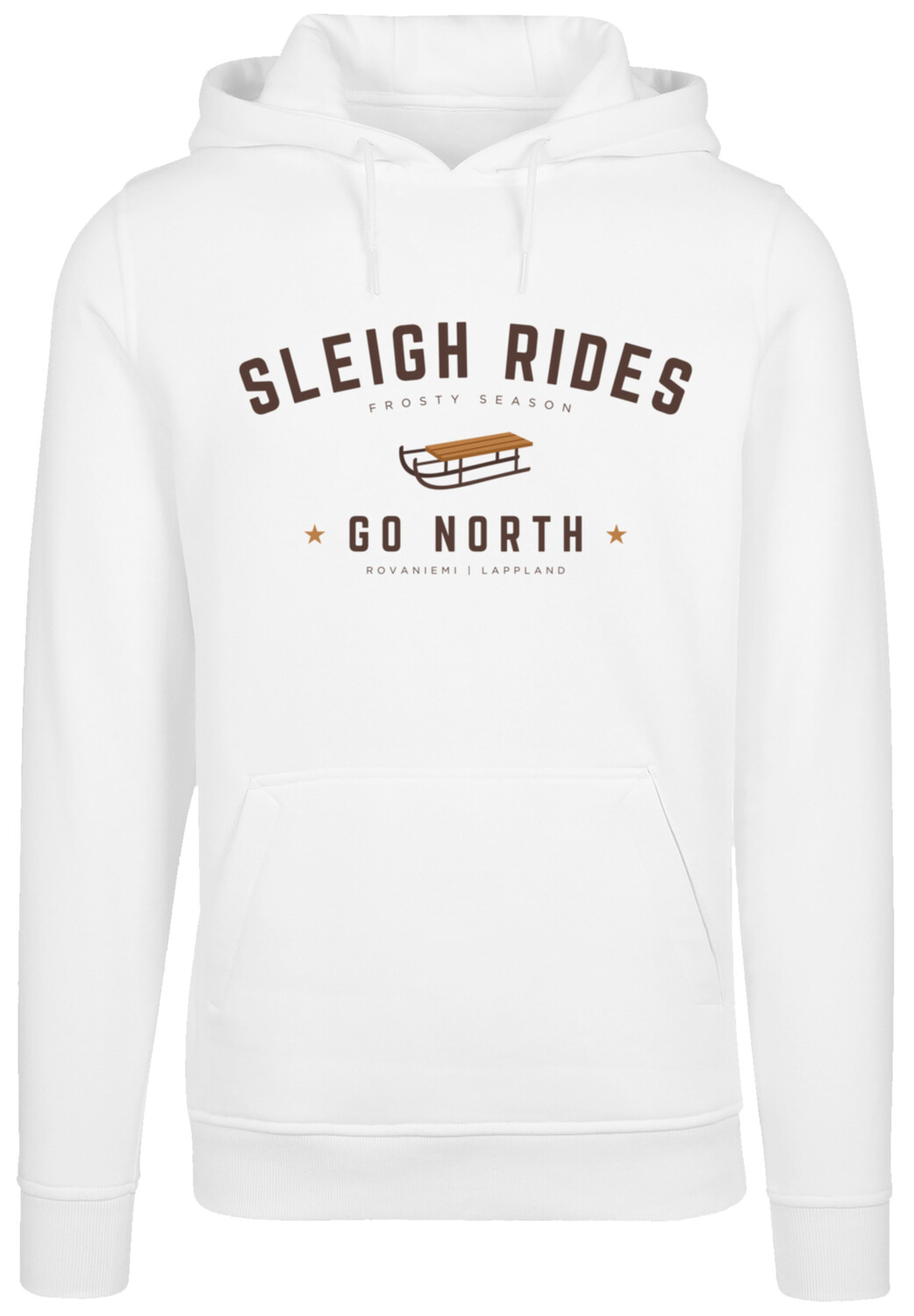 

Пуловер F4NT4STIC Hoodie Schlittenfahren Weihnachten Christmas, белый