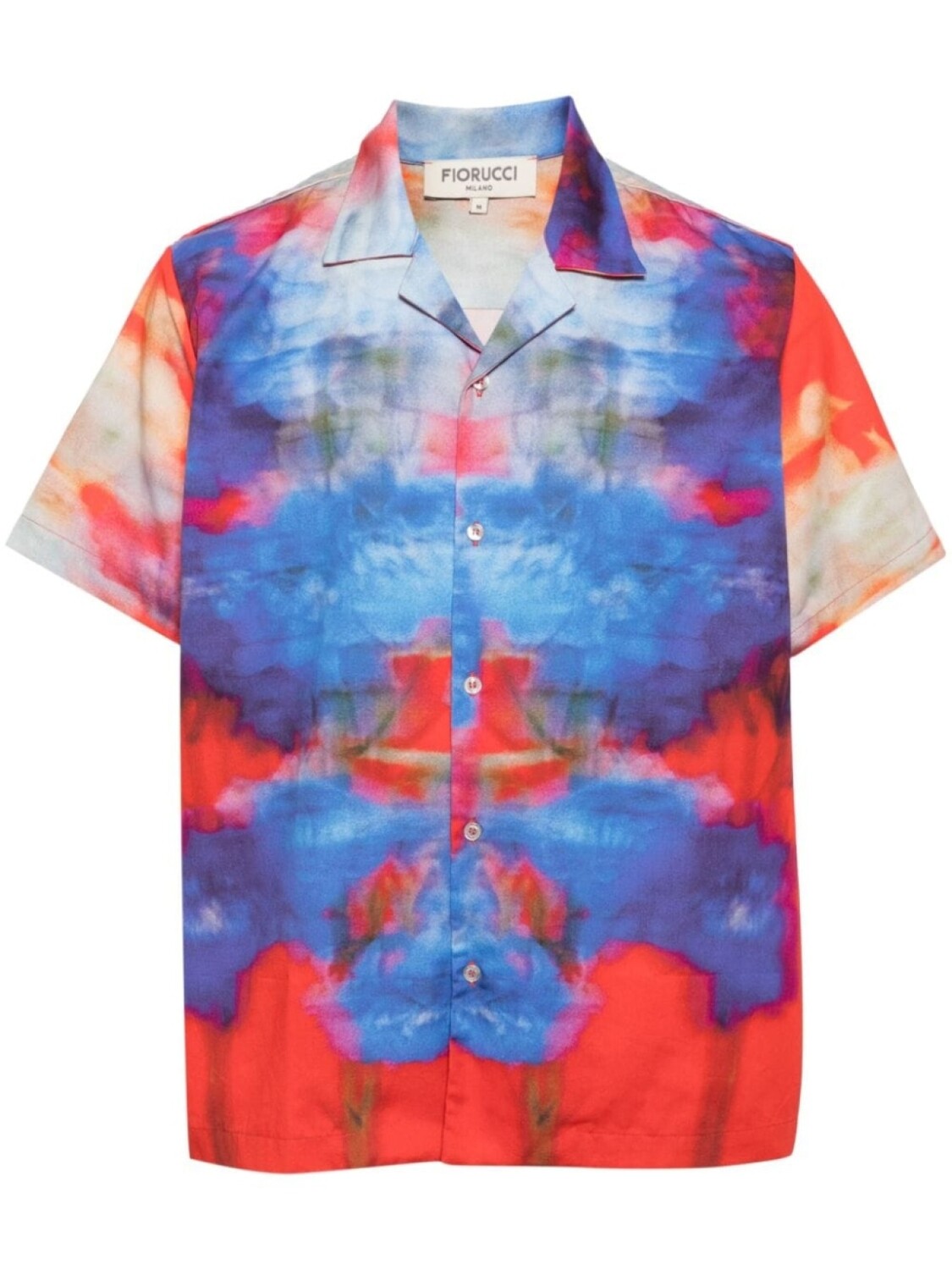 

Fiorucci рубашка Flower Blur из органического хлопка, синий