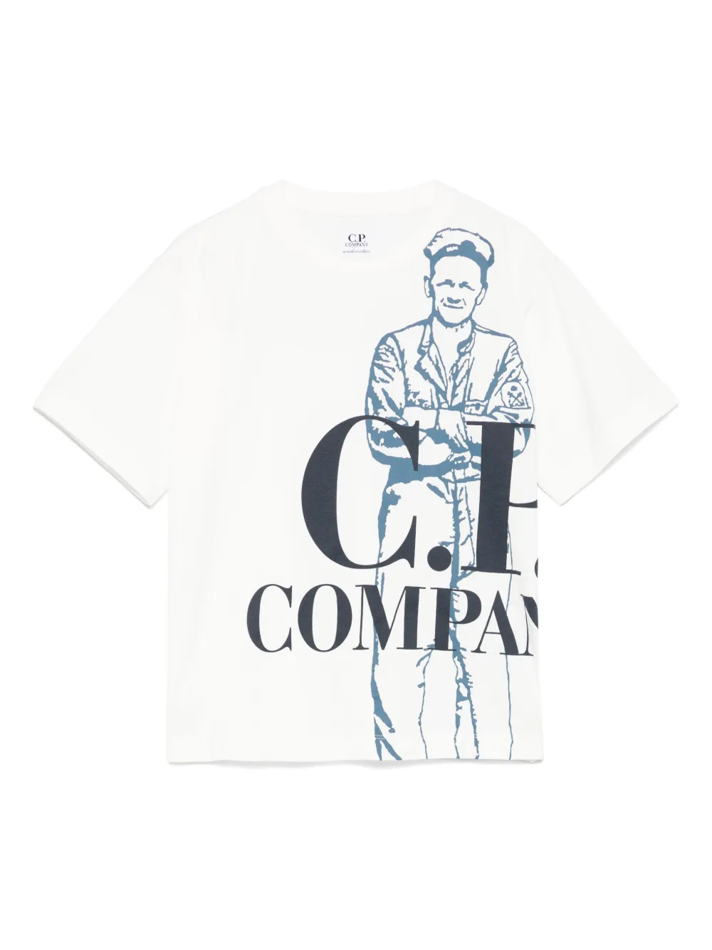 

Футболка с логотипом C.P. Company Kids, белый