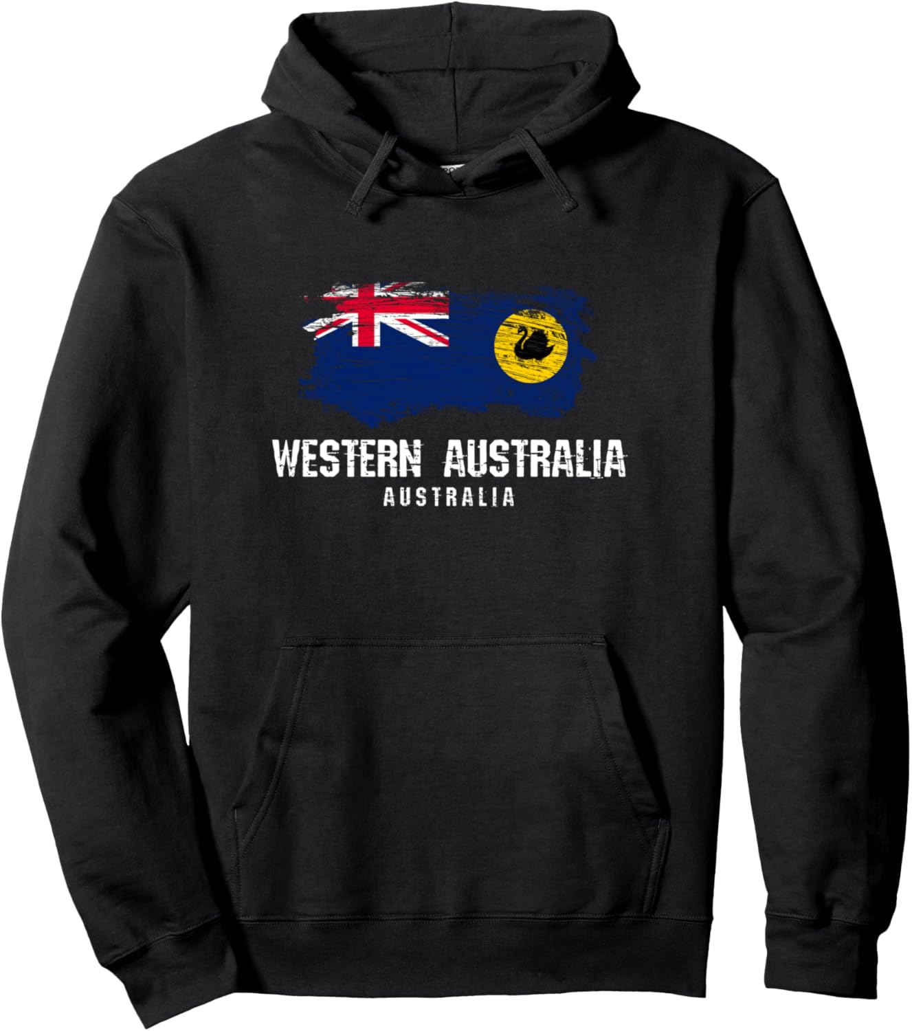

Антикварная толстовка с изображением флага Западной Австралии Australia State Flags Shirts & Gifts, черный