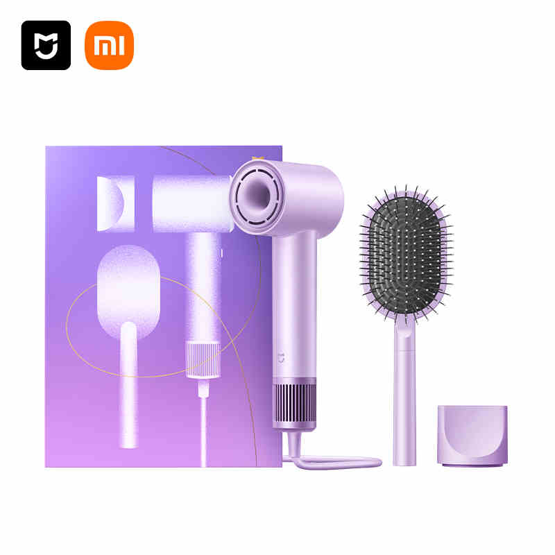 

Фен для волос H501 1600W с терморегулятором H501 Mi, Gratitude Gift Box (Purple+Air-Activated Comb)