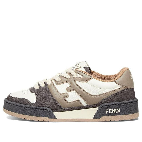 Кроссовки match low top 'beige brown' Fendi, бежевый