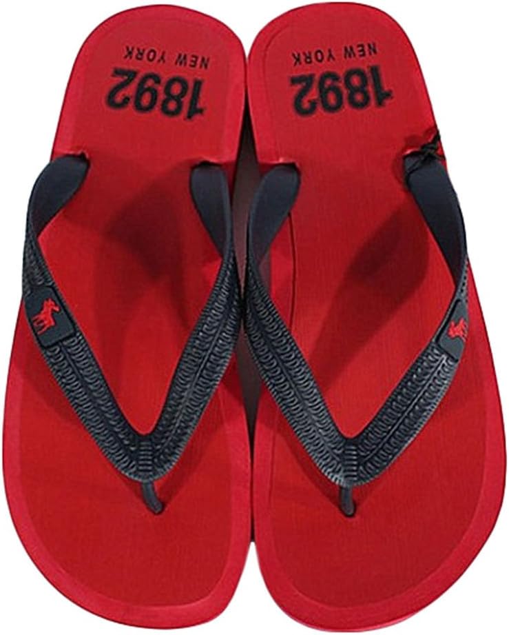

Пляжные шлепанцы King Ma Men's Active с ремешком между пальцами, красный