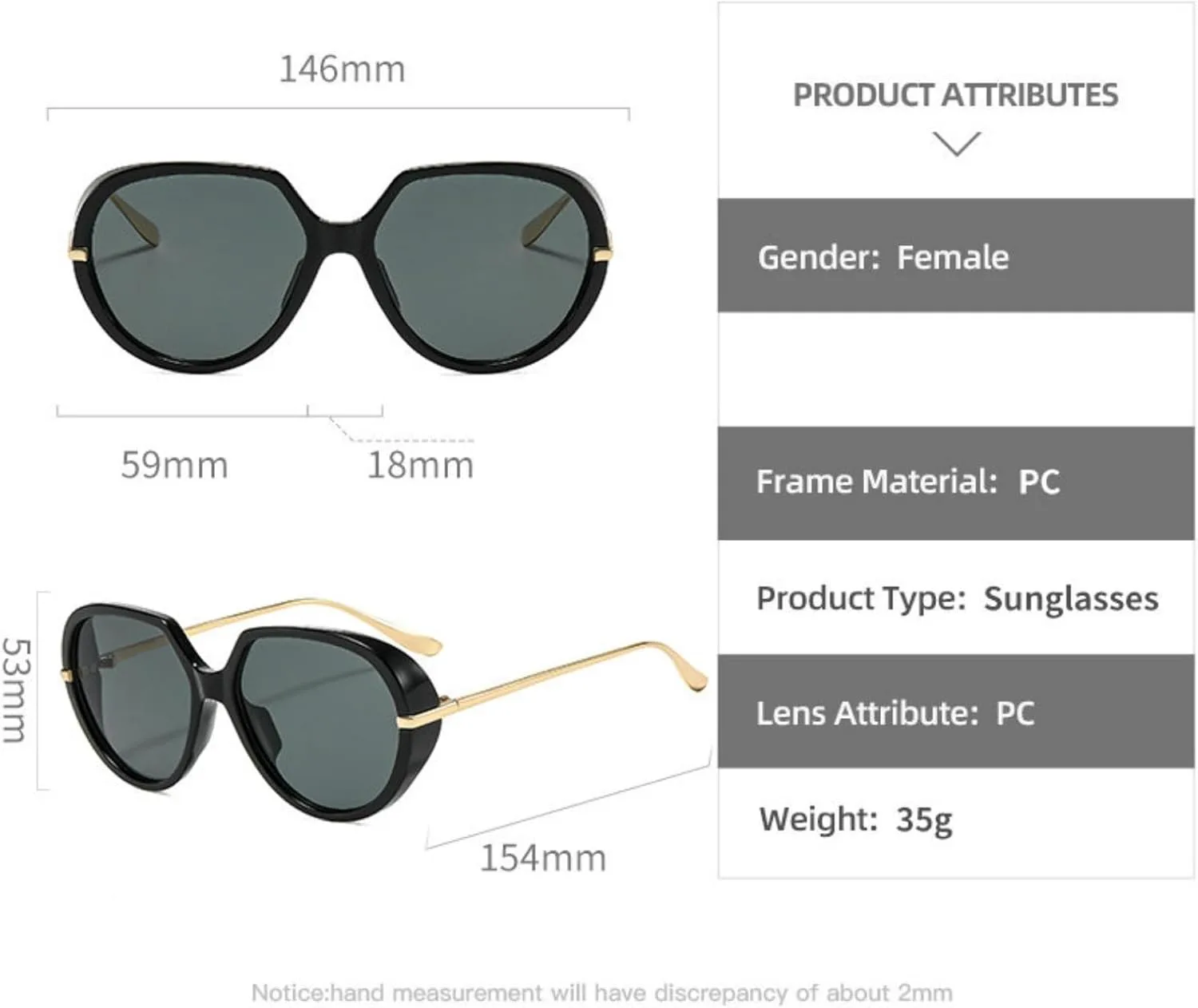 

Willochra Винтажные солнцезащитные очки-пилот большого размера для женщин, роскошные модные многоугольные солнцезащитные очки для женщин, очки в крупной оправе, C5