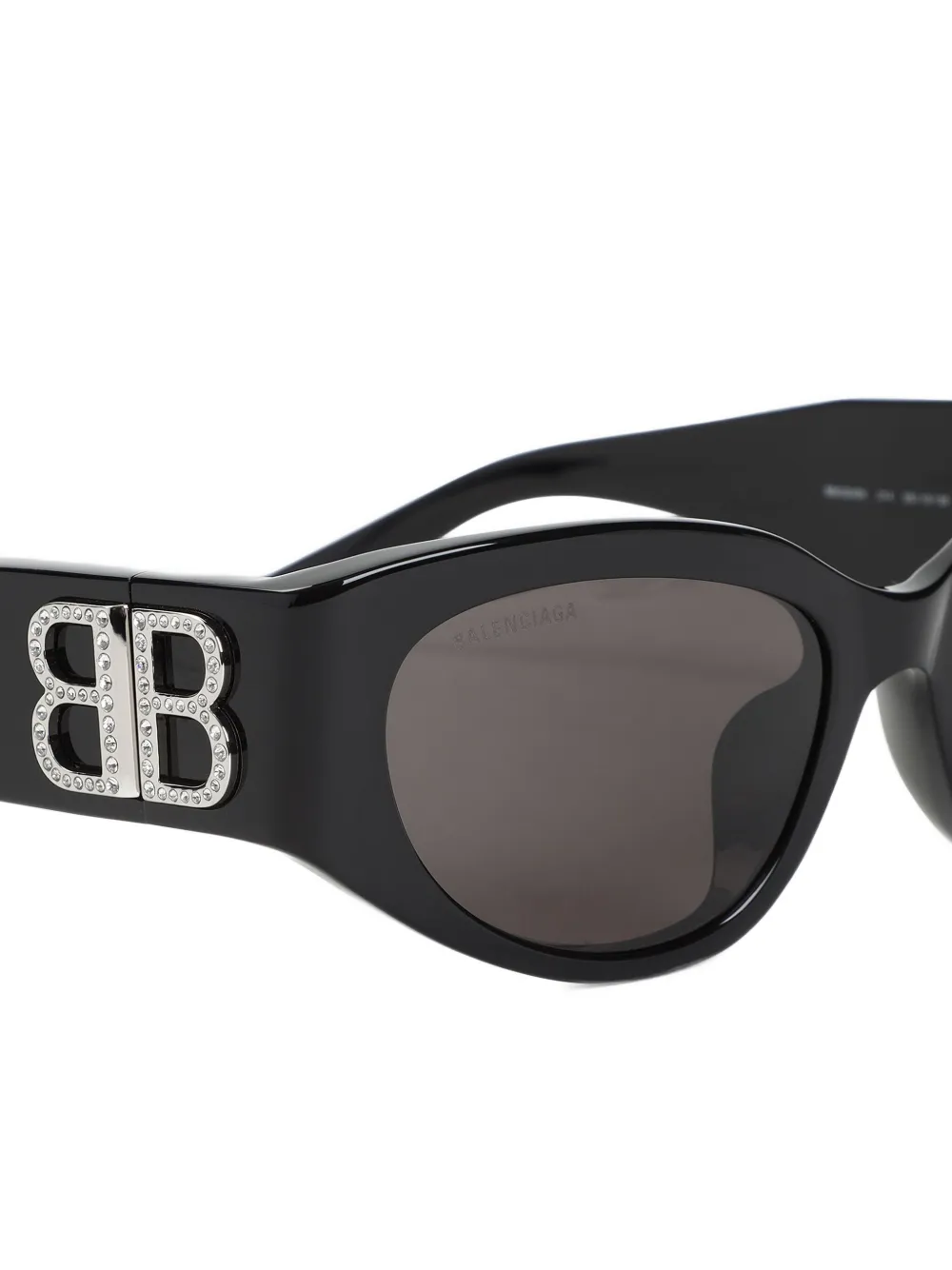 Солнцезащитные очки в геометричной оправе Balenciaga Eyewear, черный — фото 3