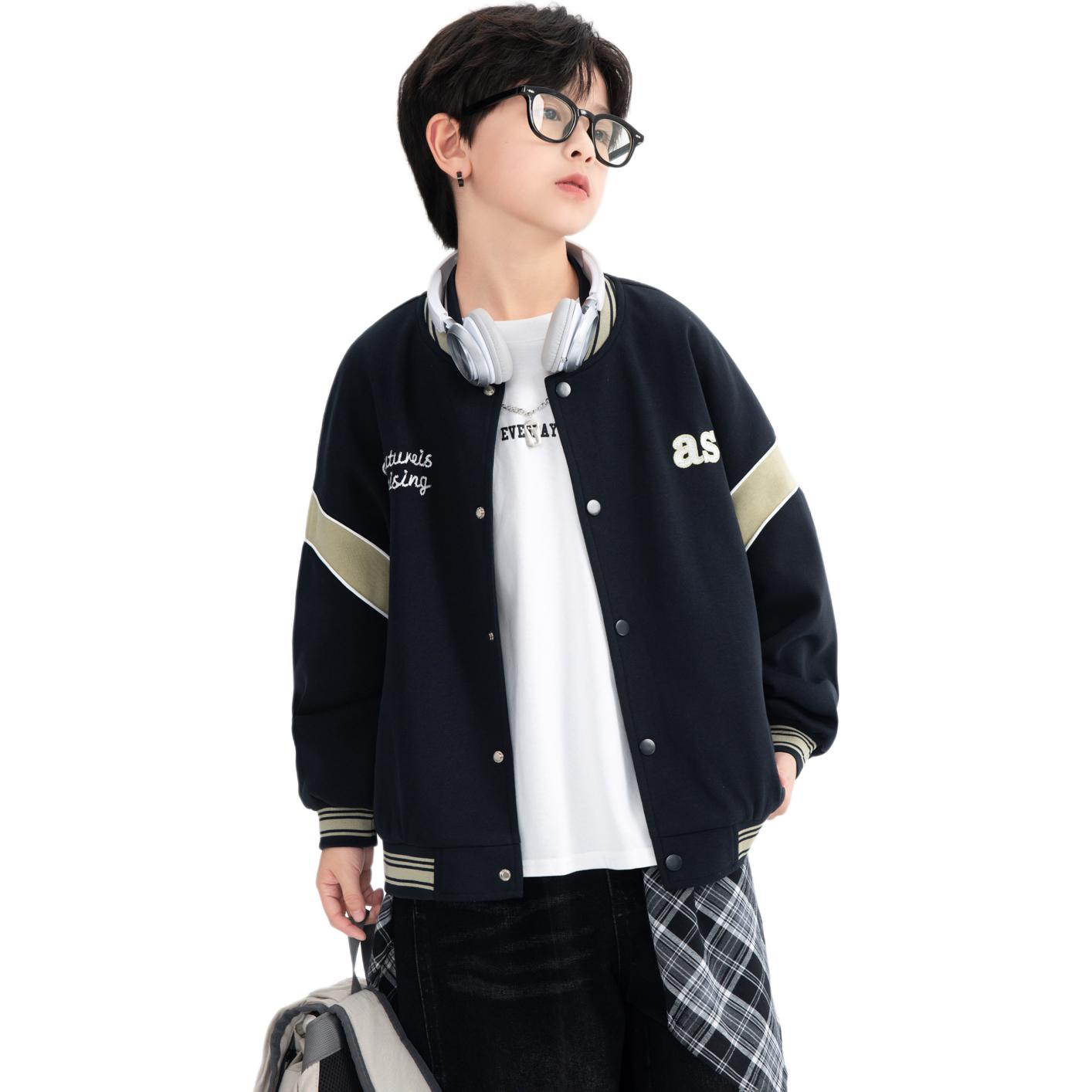 

Детская куртка с воротником-стойкой EASTERN CAMEL, темно-синий