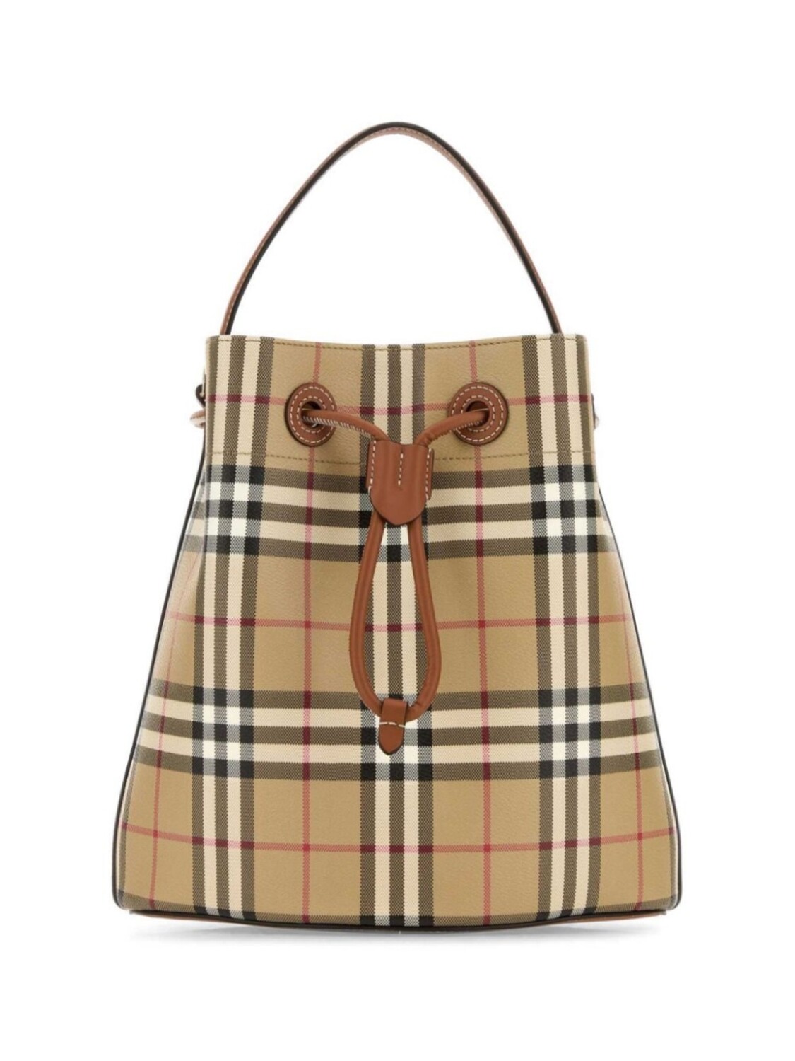 

Сумка-ведро в клетку Vintage Check Burberry, нейтральный цвет