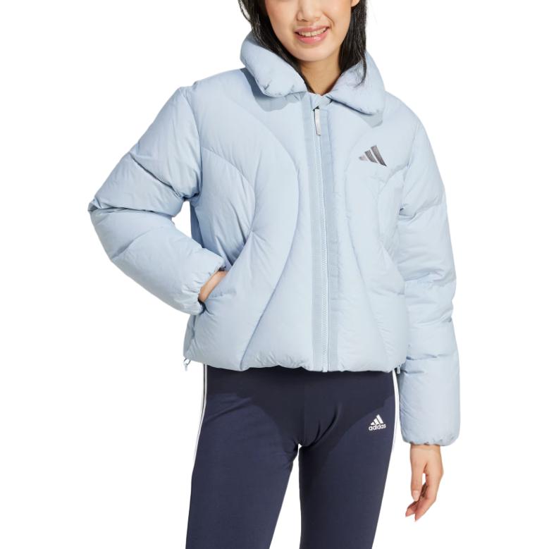 Adidas Куртка пуховая женская синяя, Blue — фото 4