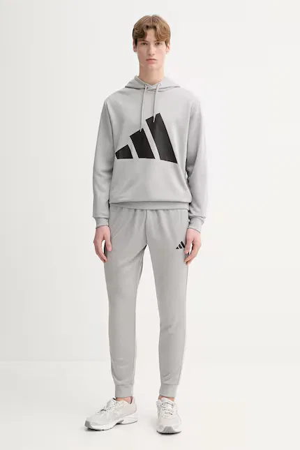 Спортивный костюм из эластичного трикотажа Adidas, серый