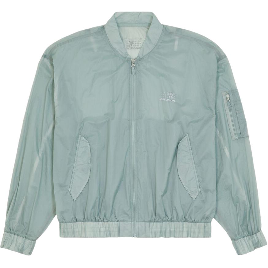 

Бомбер Salomon Numbers Printed с принтом и молнией MM6 Maison Margiela, синий зеленый