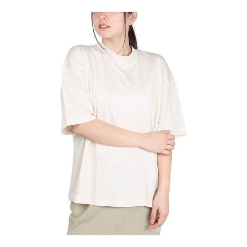 

Футболка (WMNS) New Balance Hyper Density Jersey Oversized T-Shirt 'Linen', бежевый