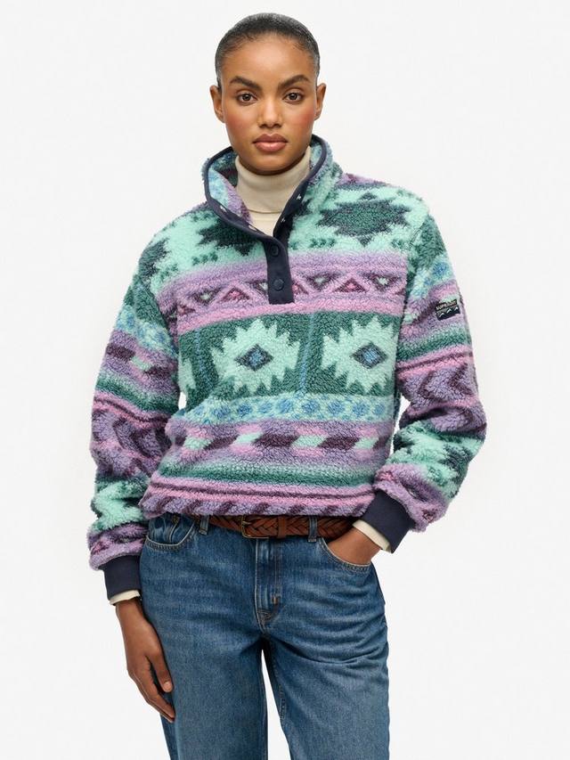 

Супермягкий джемпер хенли с принтом Superdry, Blue