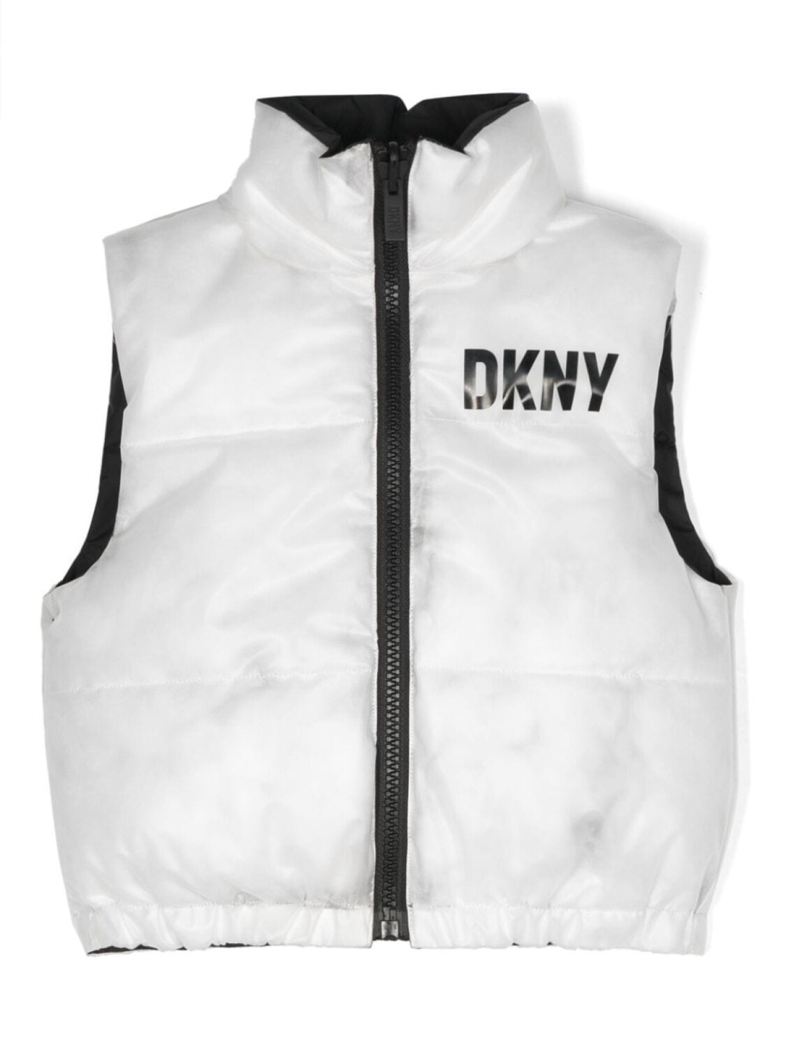 

Жилет дутый с логотипом DKNY, белый