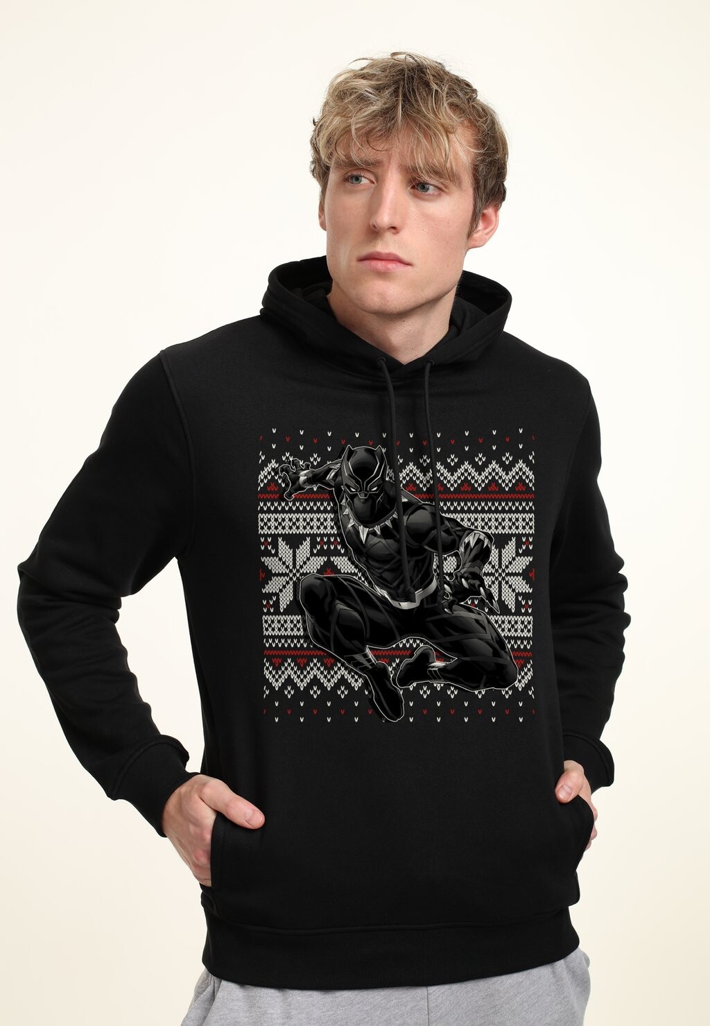 

Толстовка с капюшоном MARVEL CLASSIC PANTHER HOLIDAY Marvel, черный