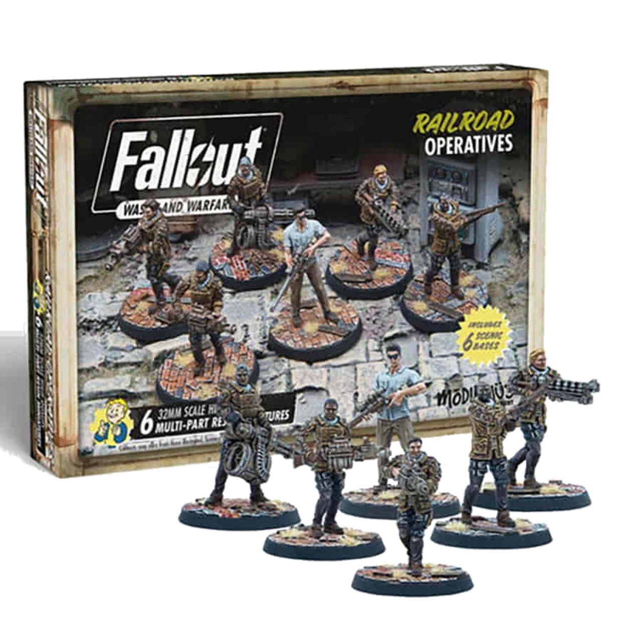

Миниатюра Fallout: Wasteland Warfare - Railroad - Operatives