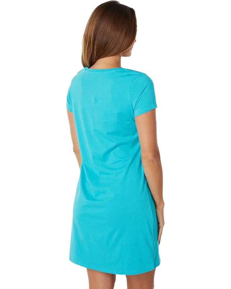 

Платье U.S. POLO ASSN. Crew Neck Graphic Dress, цвет Scuba Blue